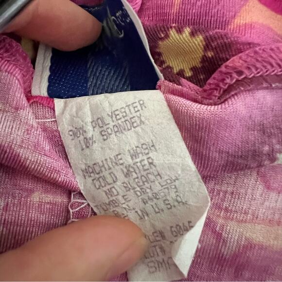 Vintage Maxi Dress Floral Pink Sun Dress Pacific Palm Size Small Summer Cover Up - Picture 10 of 14